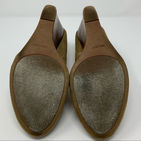 Nine West Tan Suede Wedge, Sz 10 - Picture 7 of 7